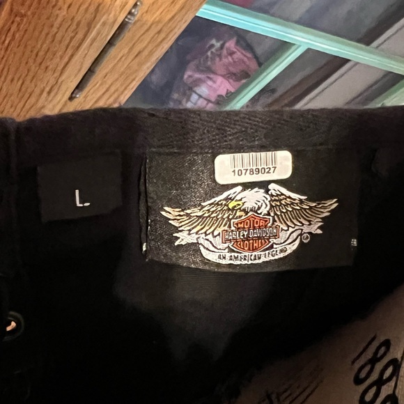 Harley-Davidson® RARE VINTAGE FIND‼️ Super Sexy Lace-Up Halter Top- Large ❤️🔥 - Picture 3 of 12